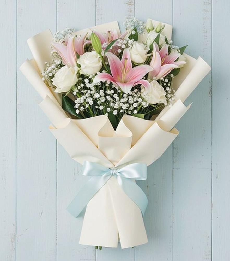 Букет цветов из: Лилии в Лямино