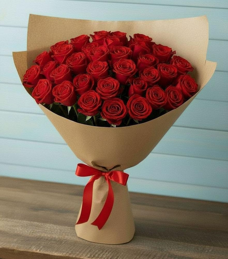 Букет Красные розы Милано в Лямино