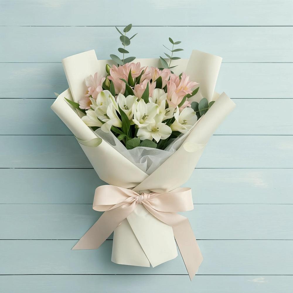 Букет цветов из: Альстромерии в Лямино