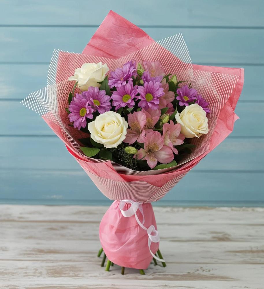 Букет цветов из: Герберы в Лямино