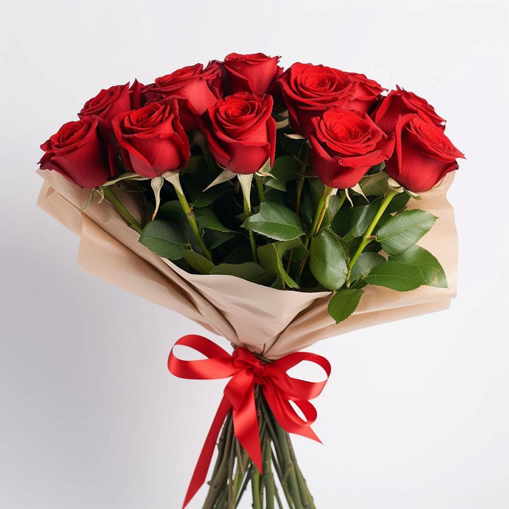 Букет 11 Красных роз Эдлесс Лав в Лямино